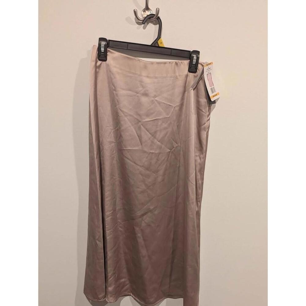 Beige French Connection Satin Skirt Medium
